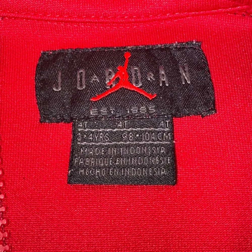 Jordan Boys 4T Red Black White Full Zip Jumpman Track Jacket Activewear